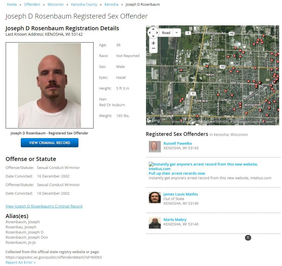 The first shooting victim has been identified as one Joseph D Rosenbaum (also known as headshot guy). It has been reported that he died in the hospital.