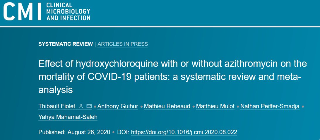 - utilisation des Risques Relatifs ajustés (qui prennent en compte les déséquilibres entre les groupes)N'hésitez pas à lire l'article ! https://www.clinicalmicrobiologyandinfection.com/article/S1198-743X(20)30505-X/fulltext#secsectitle0120J'ai déjà bcp de notifications, je m'excuse par avance si je ne réponds pas à tout le monde