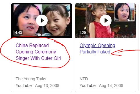 1/6 Psychology of EYE CANDIES/visual stimulation---: 2008, Olympics in China where a cute lil girl ws seen singing a song. Only later did the world come to knw the girl ws lip syncing, the original 5yr old singer ws not allowed to perform on stage bcoz she ws not CUTE.