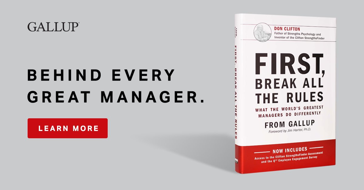 HarperCollinsIN's tweet photo. The revolutionary study of more than 80,000 managers reveals what the world’s greatest managers do differently. Learn some vital performance and career lessons from #FirstBreakAllTheRules by @Gallup. Pre-order now - https://t.co/0kglxFzhxL
#BookTwitter https://t.co/4Ag50ntPBw