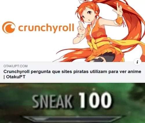 Crunchyroll pergunta que sites piratas utilizam para ver anime que