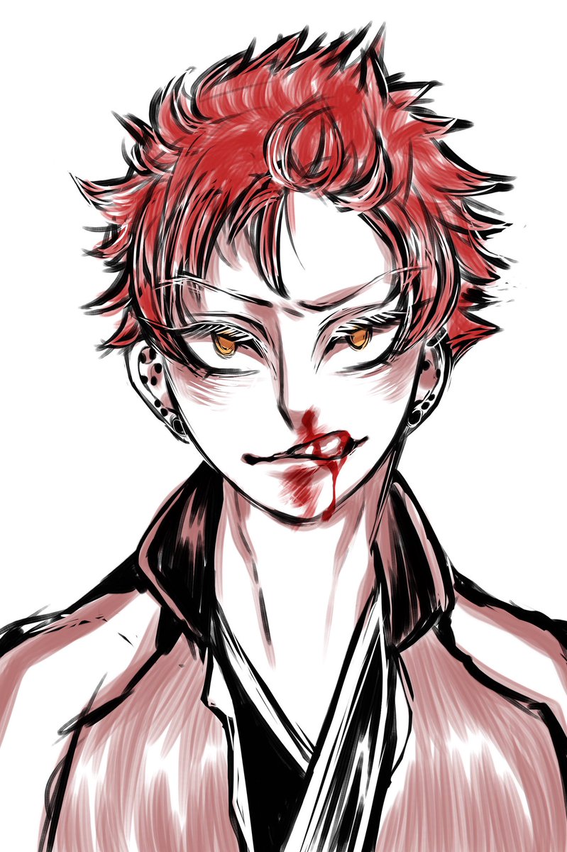 #引用RTで絵をあげて5人指名してバトンでお気に入りの絵を載せる
ぬこしゃからバトン頂きました〜☺️?推しの鼻血をすこれ。落書きしかなくてごめんね!?フォロワッサン大体バトン回ってるかなぁ? https://t.co/QV0iUXwGFk