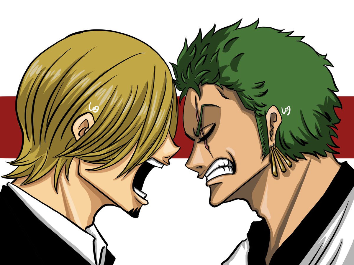 Log ワンピース考察 割とマジに言い合いしちゃってるゾロとサンジを描いてみた しかしこの立ち位置でこっちの方向からだと 2人とも開いた目が見えないのな 笑 Log ワンピース考察 割とマジに言い合いしちゃってるゾロとサンジを描いてみた しかしこの立ち位置でこっちの方向からだと 2人とも開いた目が見えないのな 笑