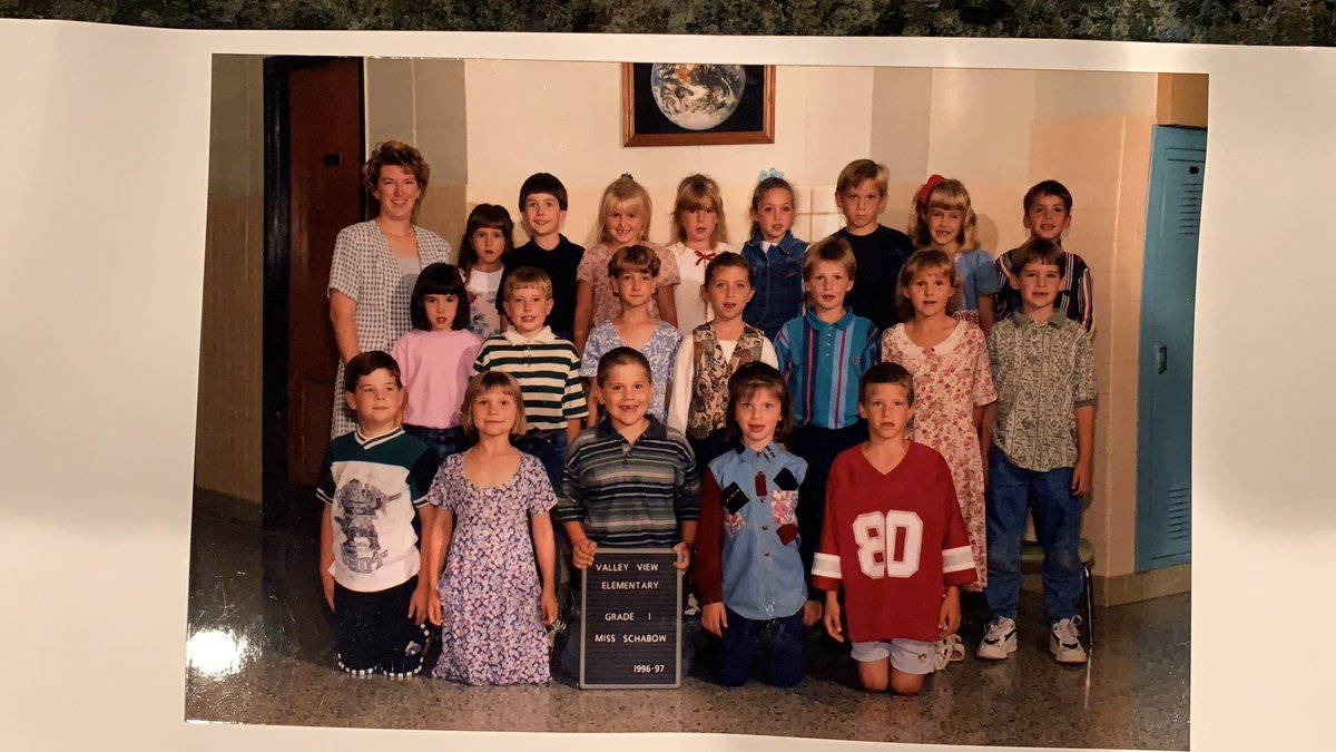 Mrs_Lo_Fisher's tweet photo. Can you spot little Lauren? Where my love for learning began  @stac09 #weareASD #gojags https://t.co/b74u3hueUe