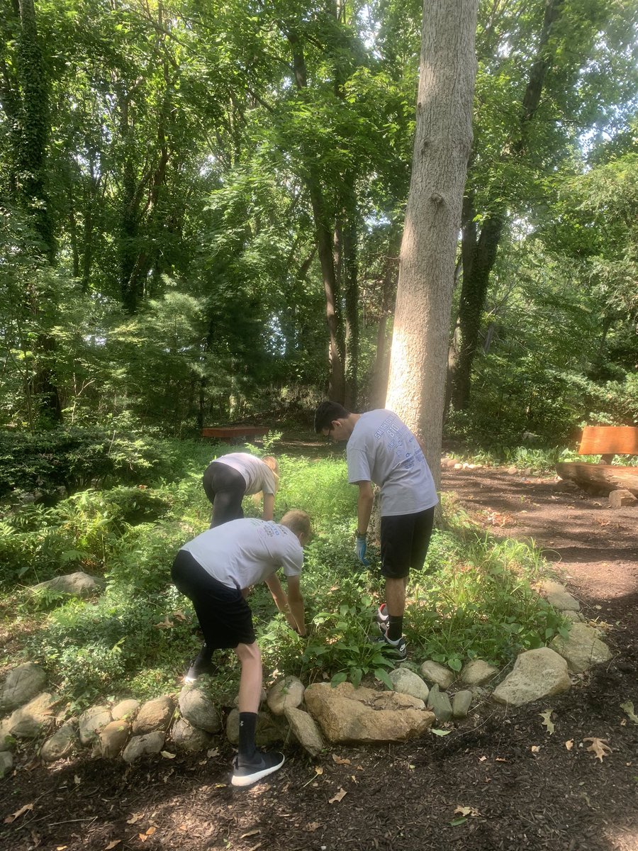Great work today by a few of Smithtown’s Mechanical Bulls! They donated food and helped to clean up the Memorial Garden at the Congregational Church of Huntington. <a href="/SCSD_HSW/">Smithtown West</a> <a href="/SCSD_HSE/">High School East</a> <a href="/Team810/">The Mechanical Bulls</a>