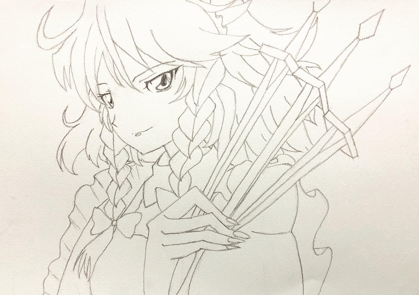 アニメキャラクター 色鉛筆画 tsuki on X: 