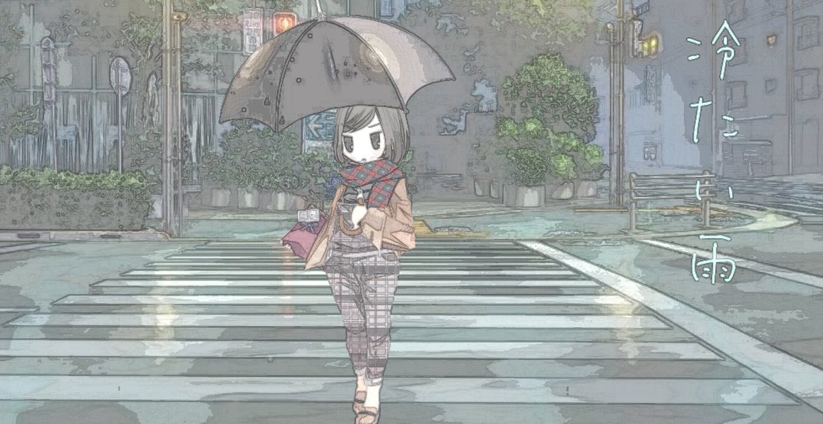 コレクション 女の子 雨 窓 イラスト