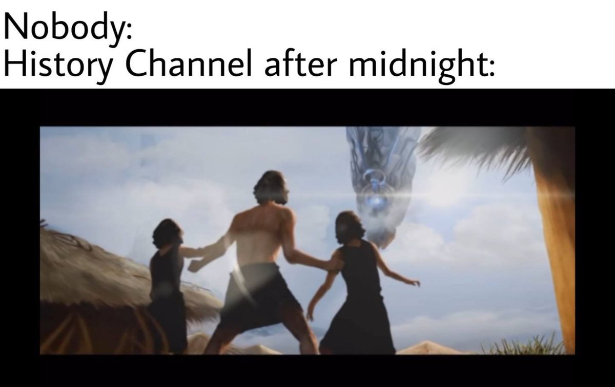 Plasmaposting's tweet image. History Channel gets a little wild sometimes