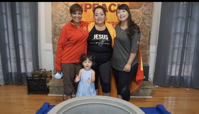 atlicc's tweet photo. Tonight Stephanie Schafer baptized her mother Sandra! Welcome to the Kingdom of God 🌊 #ATLICC #ThePEACH #Baptism https://t.co/0NvG7MKaKD