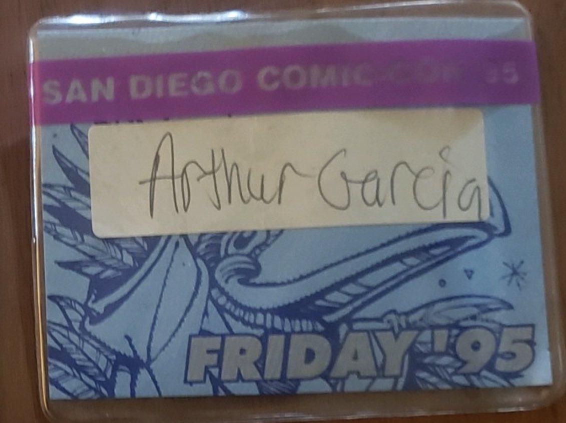 darth_collector's tweet photo. My dad found my badge from my first comic con! #comiccon #firstcomiccon https://t.co/chwcRlcpNn