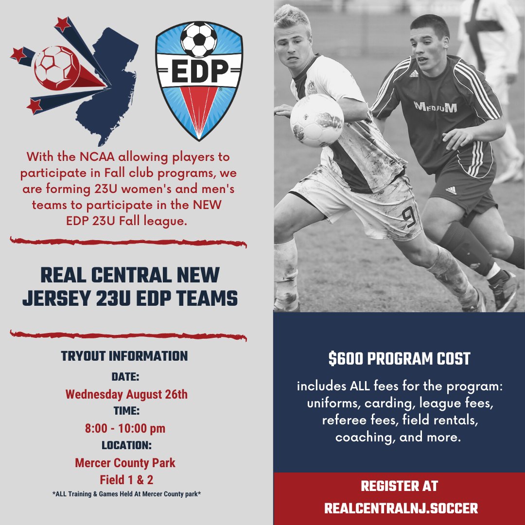 CallMeCoachFish's tweet photo. Awesome night at Mercer County Park evaluating talent for the U-23 @RealCentralNJ team this fall. #MercerStrong  @CoachPatSnyder https://t.co/whZHpmdX4s