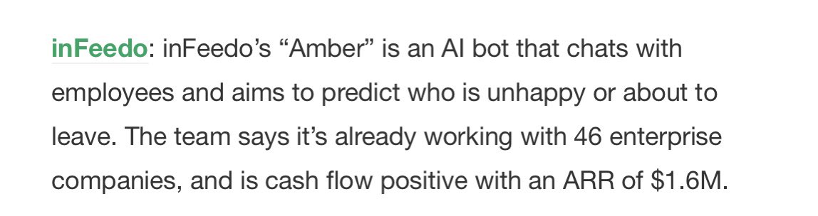 It turns out that after extensive testing,  @inFeedo has discovered that the employees most at risk of quitting their jobs are the ones forced to talk to an AI bot at work every day about their job satisfaction.