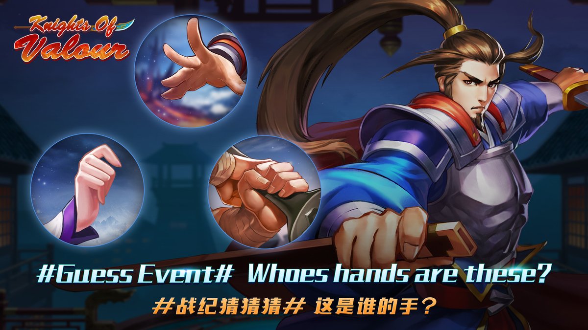 KOV_SEA's tweet photo. Dear player, we will hold #Whose hands are this# Event, there is generous reward, welcome to participate on our Facebook!

Event time:
2020/08/27-08/28 23:59 PM, we will announce reward list before 2020/08/31 12:00 AM.

visit us: https://t.co/WlZUQhokwj https://t.co/h8YW1j0shr