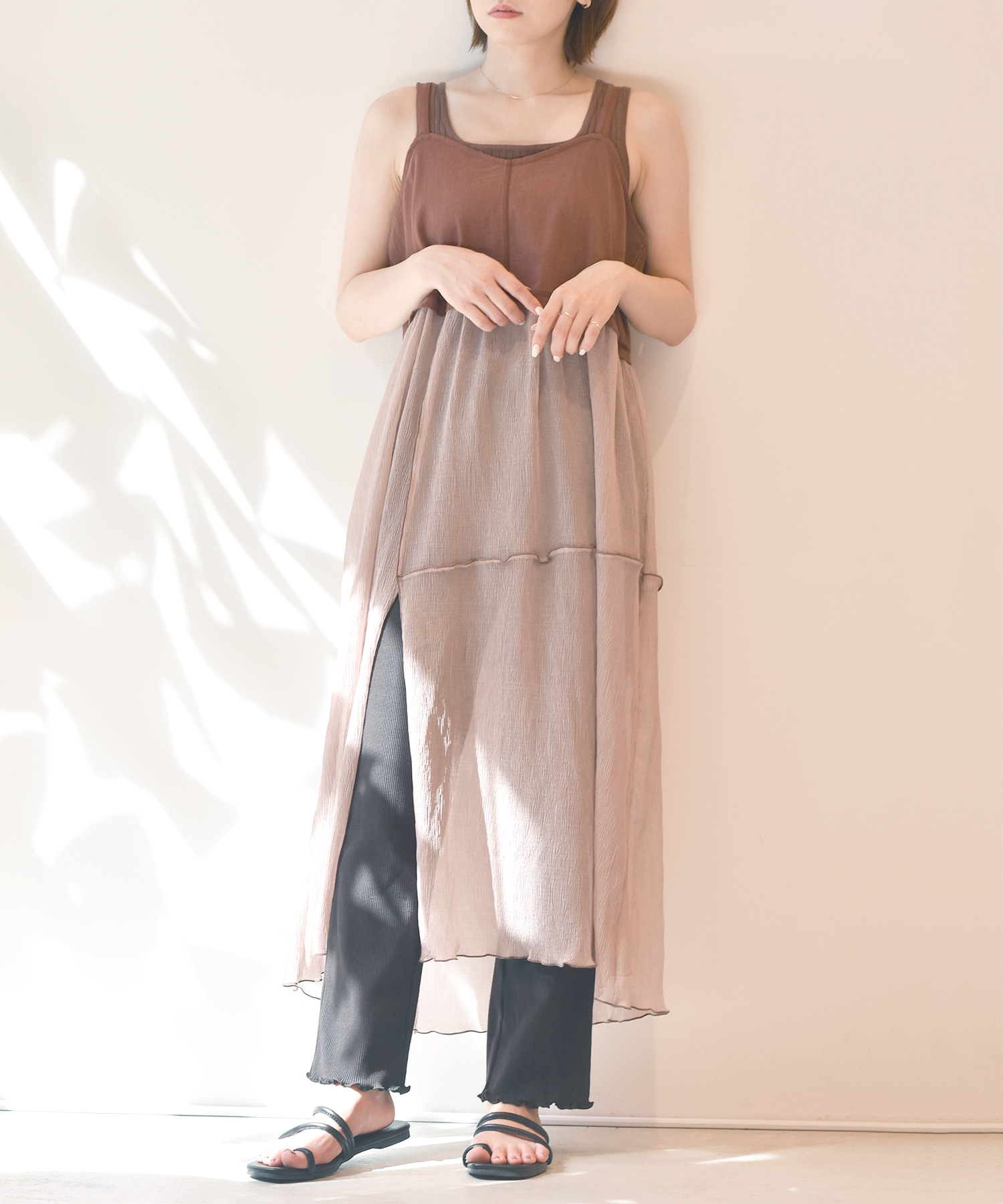 W Closet New Arrival 厚手綿 シフォンドッキングメローキャミワンピース Color Lベージュ ブラウン Dカーキ Price 4 900 Tax 店頭 オンラインショップに入荷 Wcloset Alleybywcloset ダブルクローゼット アリーバイダブルクローゼット W Closet New Arrival 厚手綿 シフォンドッキングメローキャミワンピース Color Lベージュ ブラウン Dカーキ Price 4 900 Tax 店頭 オンラインショップに入荷 Wcloset Alleybywcloset ダブルクローゼット アリーバイダブルクローゼット