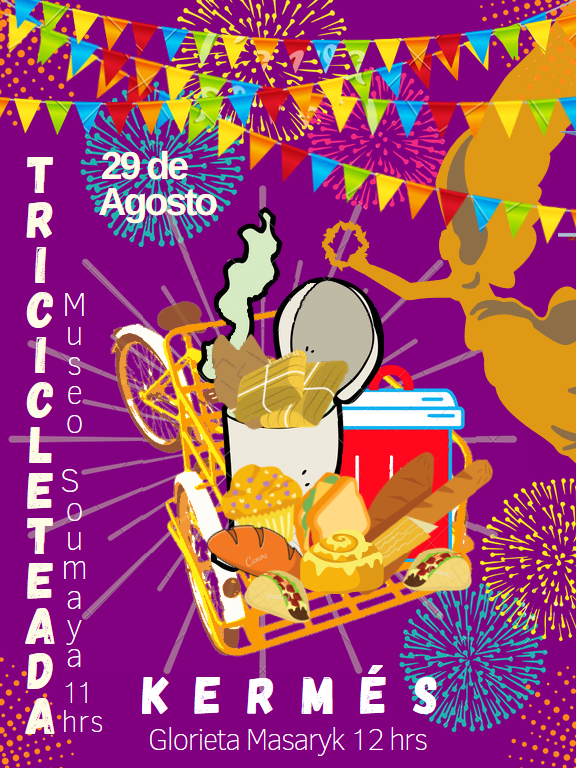 NO a la criminalización del comercio en la calle.
SÍ a la dignificación de las trabajadoras ambulantes.

¡Cáiganle a la tricicleteada y a la kermés! Este sábado 29 de agosto, nos vemos en Polanco para hacer ciudad ❤️

#CompraleAlTriciclo 

Pd. gracias por compartir :)