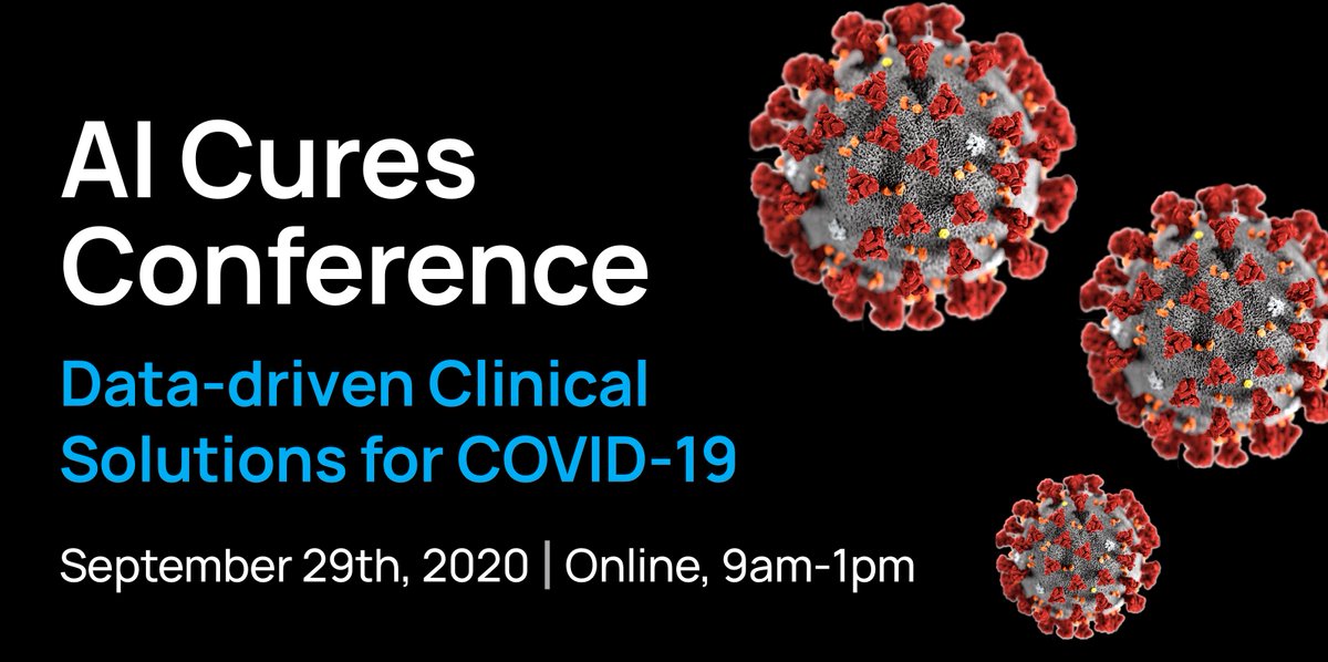 We are excited to announce the AI Cures Conference: Data-driven Clinical Solutions for COVID-19, which will take place online on September 29th. Learn more and register here, spots are limited: aicures.mit.edu/conference