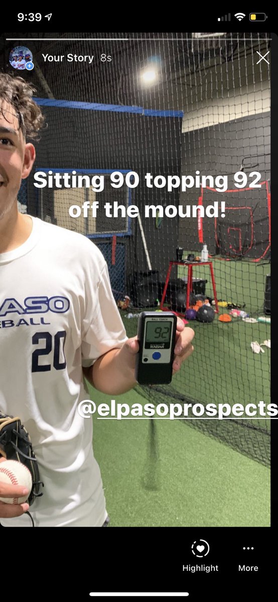 Sitting 90-91 hitting 92 twice off the mound <a href="/Jblanc14/">Josh Blanco</a>