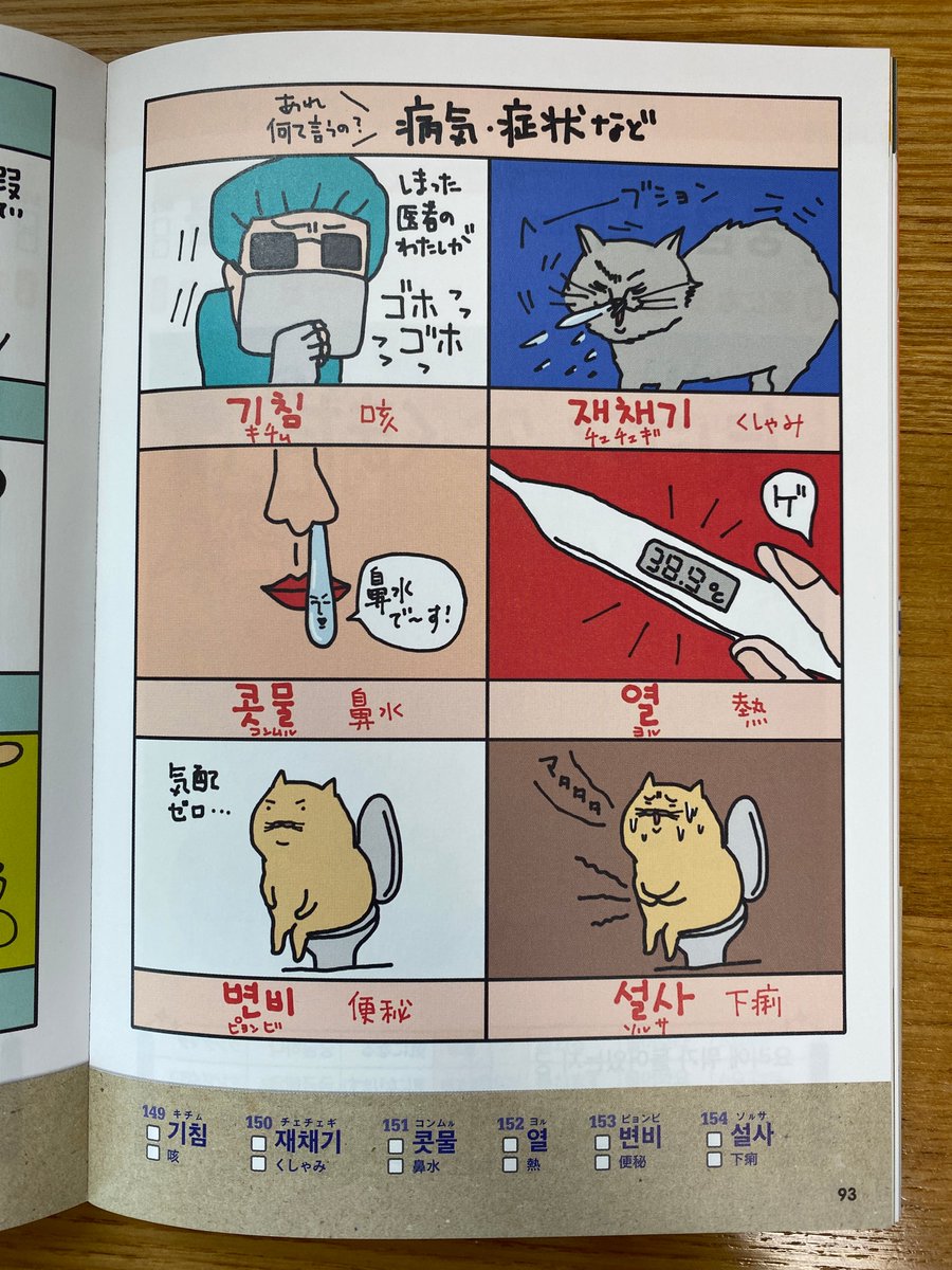 9 18発売 Hime式イラスト 漫画でわかる韓国語勉強法 Su Twitter 熱や咳など体調に敏感な今日この頃 ちょうど使えそうな単語のページがありましたのでツイートしておきます Hime式もっとたのしい韓国語単語帳の93頁です 持っている方は 是非チェックし 9 18発売 Hime式イラスト 漫画でわかる韓国語勉強法 Su Twitter 熱や咳など体調に敏感な今日この頃 ちょうど使えそうな単語のページがありましたのでツイートしておきます Hime式もっとたのしい韓国語単語帳の93頁です 持っている方は 是非チェックし