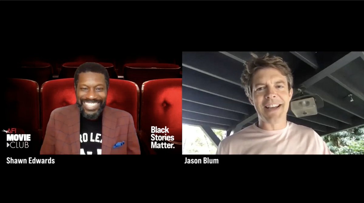 AFI (@americanfilm) on Twitter photo Here’s our full #AFIMovieClub conversation with film critic <a href="/sedwardskc/">Shawn Edwards</a> & producer extraordinaire <a href="/jason_blum/">Jason Blum</a> about <a href="/GetOutMovie/">Get Out</a>. #blackstoriesmatter
Watch >>> youtu.be/S48FInnivWA Here’s our full #AFIMovieClub conversation with film critic <a href="/sedwardskc/">Shawn Edwards</a> & producer extraordinaire <a href="/jason_blum/">Jason Blum</a> about <a href="/GetOutMovie/">Get Out</a>. #blackstoriesmatter
Watch >>> youtu.be/S48FInnivWA