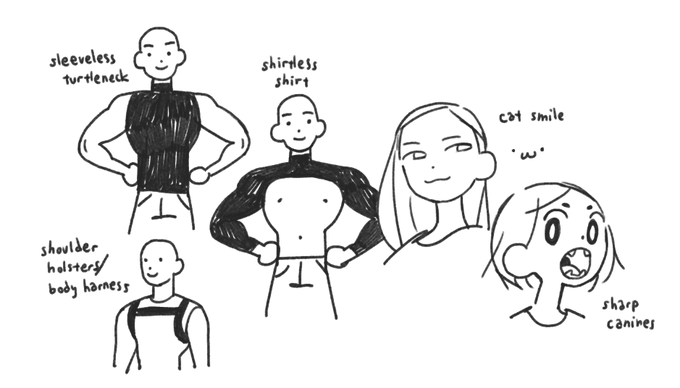picking specific characters is difficult but here's "top 5 self indulgent character design features that i like to see and/or draw" https://t.co/LOPzhKGwol 