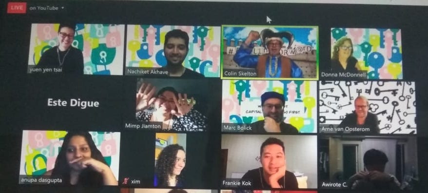 WednesdayWebJam's tweet photo. Thank you for joining our first-ever Zoom Escape Room on #wednesdaywebjam! Watch the playback - https://t.co/TNt6mAUEs9.
Our new website https://t.co/yGXJH1g2KW Catchus
#cocreation #designthinking #remote #onlinecommunity #formfollowsfun #participatory https://t.co/xsiI3fDA3v