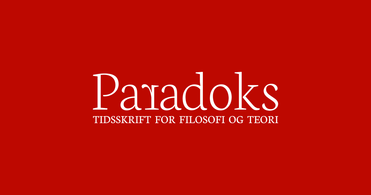 PARADOKS ER GÅET I LUFTEN. Vi har glædet os meget til denne dag! For det første fylder vores allesammens Hegel 250 år – og for det andet kan vi langt om længe meddele lanceringen af Danmarks nye tidsskrift for filosofi og teori: Paradoks. Se det på paradoks.nu