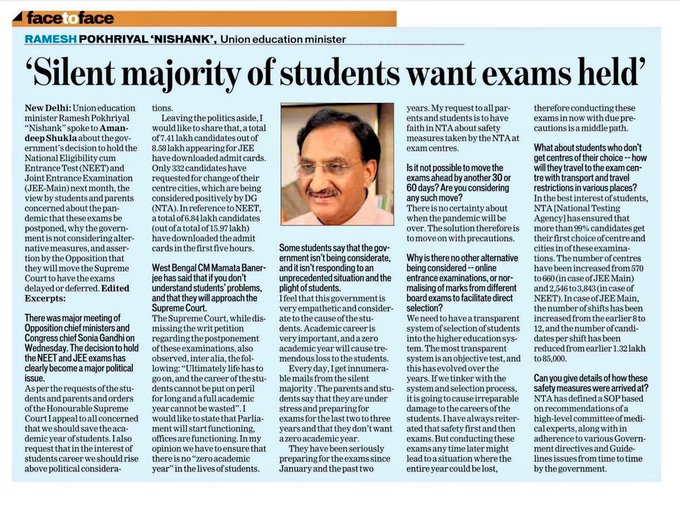 its_bhagya's tweet image. I as a Parent want to challenge you sir @DrRPNishank.Run a poll in official NTA website regarding JEE &amp;amp; NEET, then you have to follow what majority says. BTW I&apos;ll give you 10,000 /- you can buy new spectacles because your spects are blurred by Mafias.  #AntiStudentNarendraModi