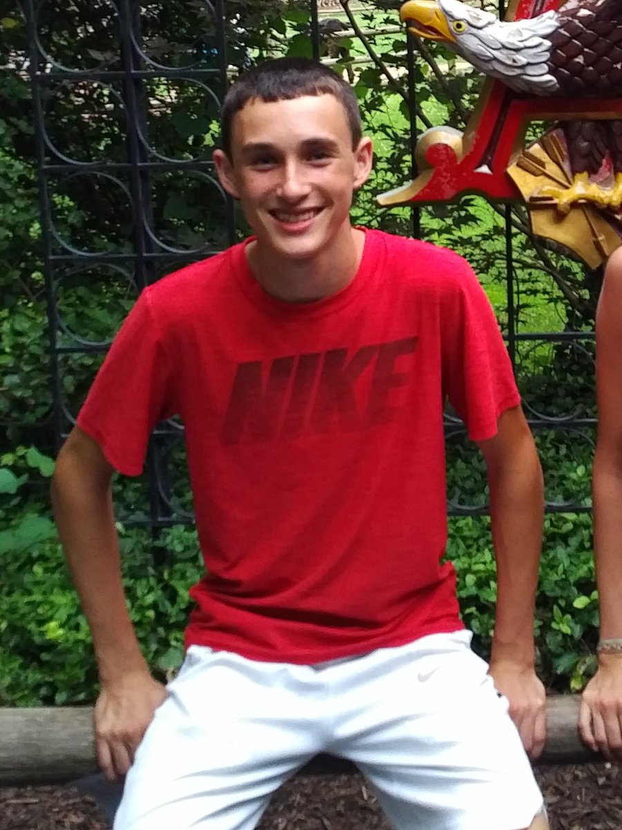 KirkThacker's tweet photo. Happy 16th Birthday my son in Heaven. This has been a bad week. Your headstone was installed two days ago, I had to face your class without you in it Monday and I have to coach Friday night without you. I love and miss you so much Dalton. Why did you have to go? https://t.co/zkfYGUCLDD