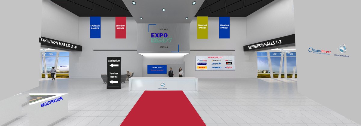 ExpoDirect's tweet image. Our Virtual Lobby