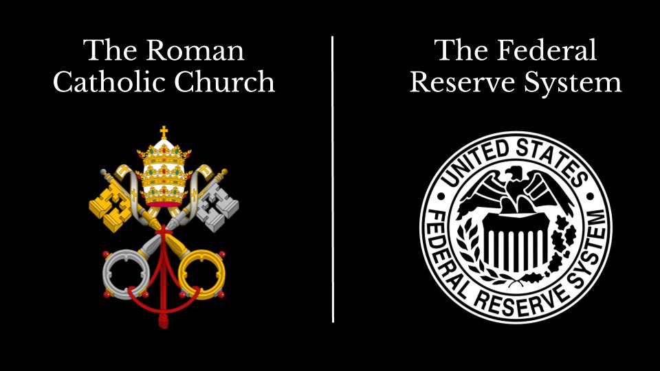 Central banks, as the all-powerful creators of money, have become a force of influence in our societies comparable to that of the Catholic Church of the Middle Ages.However, such a privileged status eventually falls at the hand of information-freeing innovation.