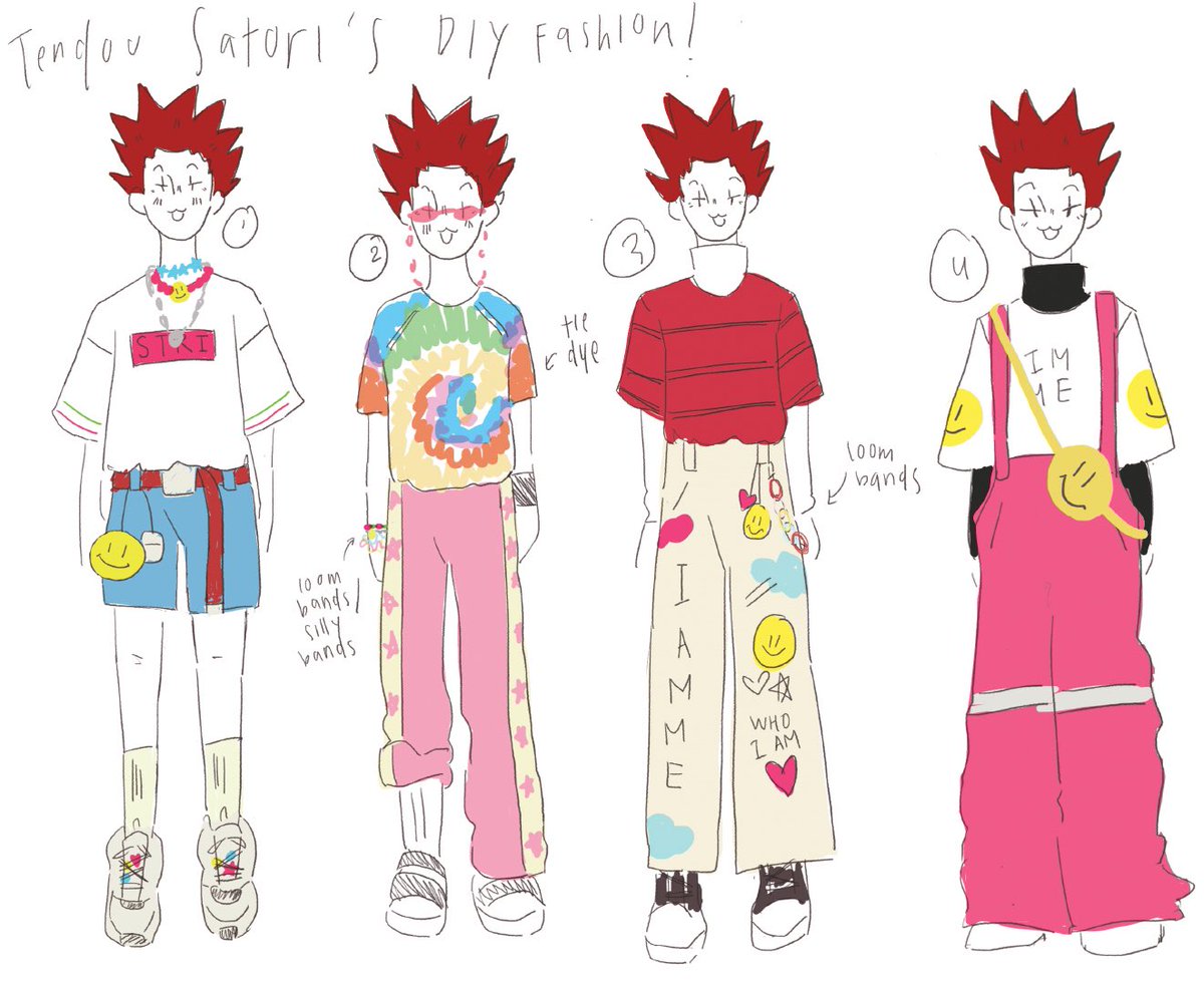some of the sketches i did while planning for his fit! :)) 