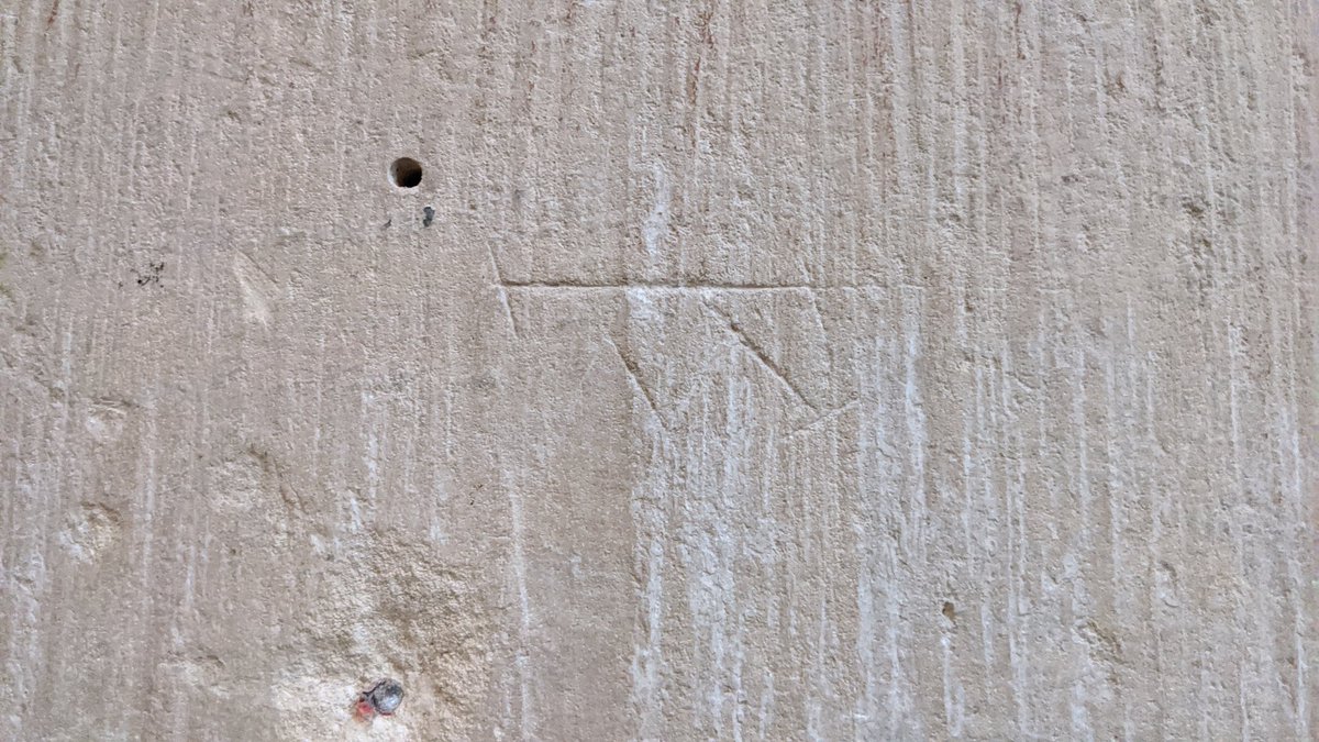 The columns of Tewkesbury Abbey are absolutely covered in carvings like these. Not names or dates, but symbols. Everywhere you look.They're not graffiti, they're masons marks. The lasting remains of the people who built the abbey 900 years ago, signing their work.