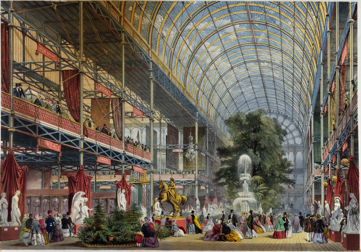 To explain why, we need to wind back to another of the Society's projects, the Great Exhibition of 1851. It aimed to display examples of the best of industry from around the world under a single roof. With over 6m attendees in the space of a few months, it was a sensation.