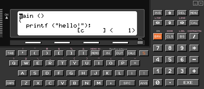 amidarius's tweet photo. CASIO PB-2000C emulator
The program emulates the #HD61700 microprocessor and uses the ROM dump from the original calculator, therefore it should function almost exactly like the real one.
#CASIO #pb2000c #ai1000 #emulator #prolog #lisp #basic
https://t.co/hCzYjE83Hc https://t.co/XY7nr26yVm