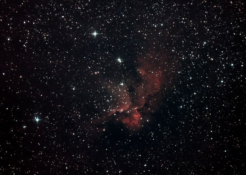 Sternwartesolms's tweet photo. New team member did #wizardnebula #NGC7380 at 28th august, #EOS500D, CLS CCD, ISO 1600, 45x65sec, #Newtontelescope 150/750 #ThePhotoHour #photography #Mittelhessen #Hessen #Sternwarten #cosmos #bbcskyatnight #astropix #MostwantedAstro #Astrophotography #nightsky #astroimaging https://t.co/pqZdA224Qk