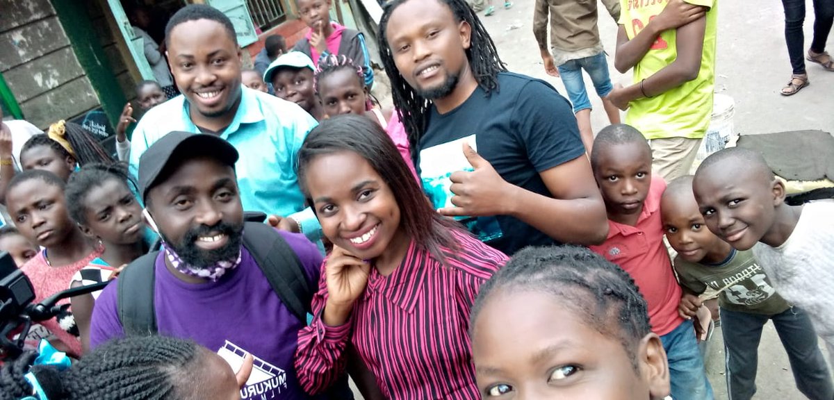 MukuruAngaza's tweet photo. 1.Bright moment at our Mukuru Sinai area where it was a buzz of activities. Our success story being worked on to air on K24 TV. Shakur  Njeru sharing his story to the world. #Nairobi @famina @HEBabuOwino @Alive365O @EduCannotWait https://t.co/XCYrVKafwr
