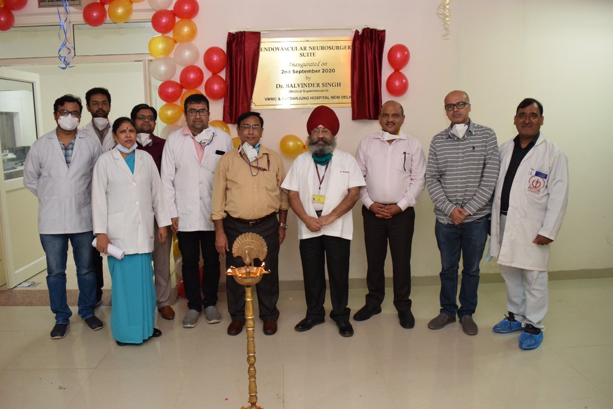 The inauguration of Endovascular Neurosurgery Suite @SJHDELHI was done by Dr Balvinder Singh, Medical Superintendent, on 2nd September 2020 .Two patients underwent diagnostic cerebral angiography under guidance of Dr K B Shankar, HOD Neurosurgery
