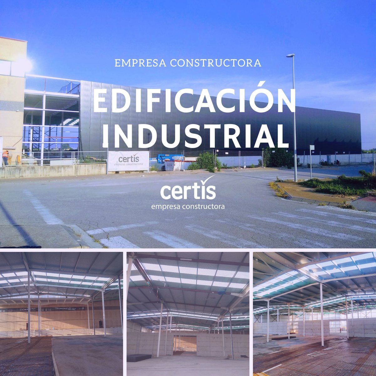 El área de edificación industrial de CERTIS sigue a pleno rendimiento.
2ª ampliación de una nave industrial dedicada a la fabricación de equipamiento para la restauración, lavandería y aplicaciones de frío. Agradecemos a ONNERA LAUNDRY por la confianza en Certis