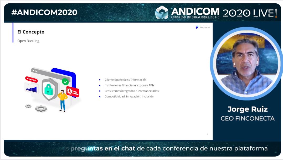 ticxar's tweet photo. Open Banking o banca abierta es un concepto que lleva al cliente a ser el dueño de su información en las instituciones financieras. El concepto requiere ecosistemas integrados e interconectados. @Jorge_A_Ruiz @FinConecta #ANDICOM2020 #OpenBanking @ticxar https://t.co/jhS7LOVvDg