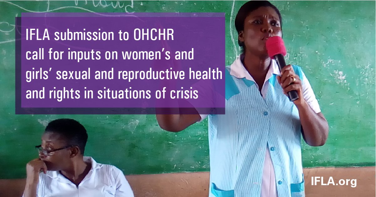 IFLA on Twitter: "Ensuring women's access to sexual and reproductive health information is a vital human rights and sustainable development task. #Libraries are working to raise awareness and knowledge about women's SRHR