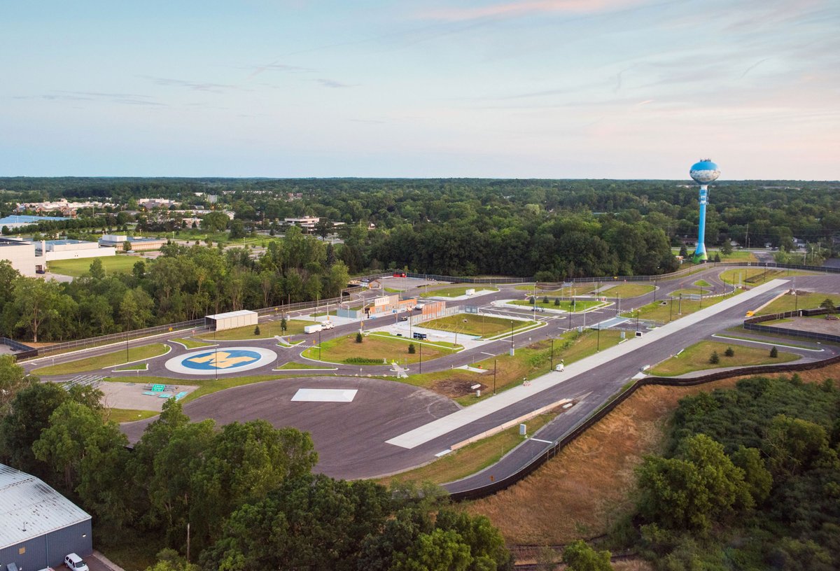 This is a test track that is fully instrumented with state of the art sensors and measuring devices, with various areas for different kinds of testing like vehicle dynamics and control, roll testing, skidpad for break testing, city block for turns etc. (10)