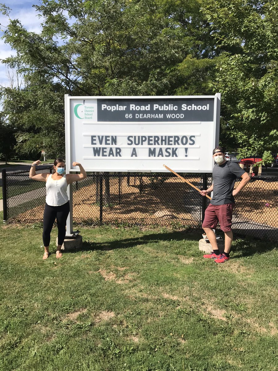 AtPoplar's tweet image. Getting ready for the return to school @poplarroad_tdsb