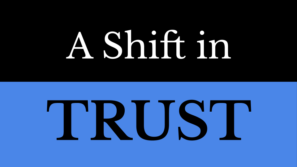 Let’s begin with TRUST- the key ingredient that enables us to cooperate and trade.Assessing it requires access to accurate information.Maintaining it requires delivering on promises or social contracts.