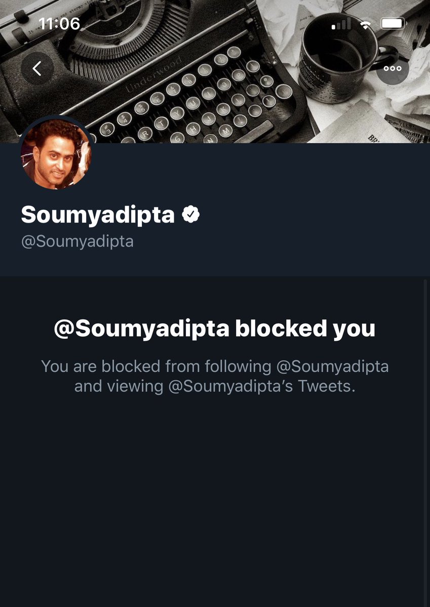 If you ask him questions on his recent volte face albeit a subtle one, he might block you as well. My way or the highway types. How strange. :))