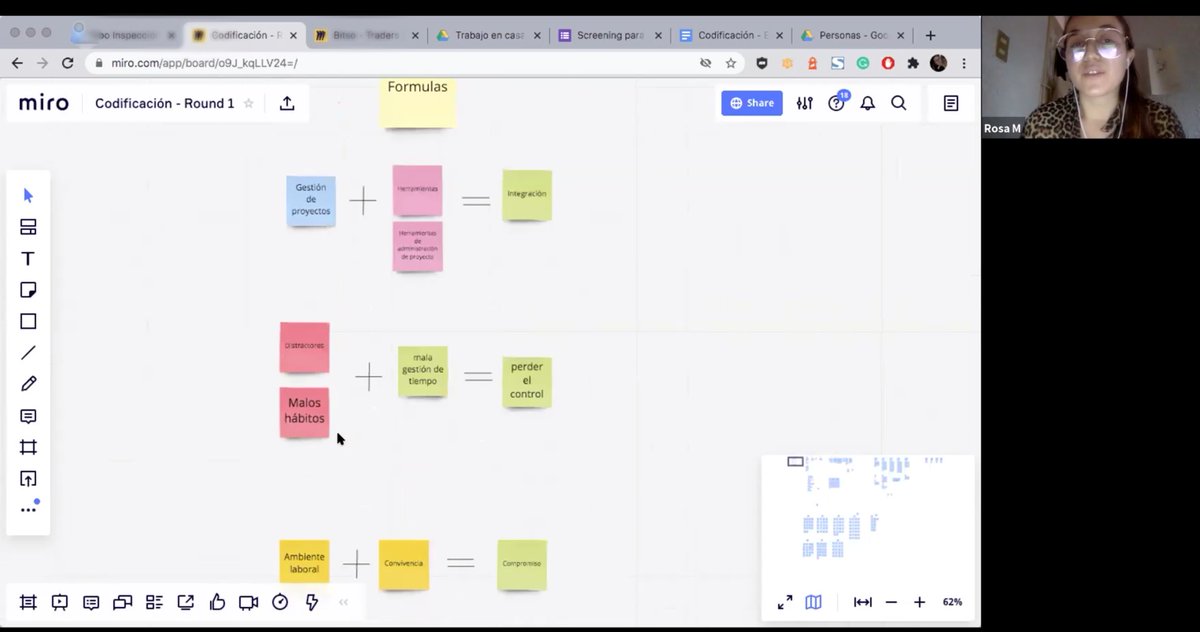 Sesión de anoche del Seminario de Research for Designers de Sperientia: [studio+lab]®. Grupo con profesionales de México y Ecuador. 

Discutimos sobre cómo construir Arquetipos y Journeys a partir de hallazgos de entrevistas y con Teoría Fundamentada. 

#uxresearch #uxeducation