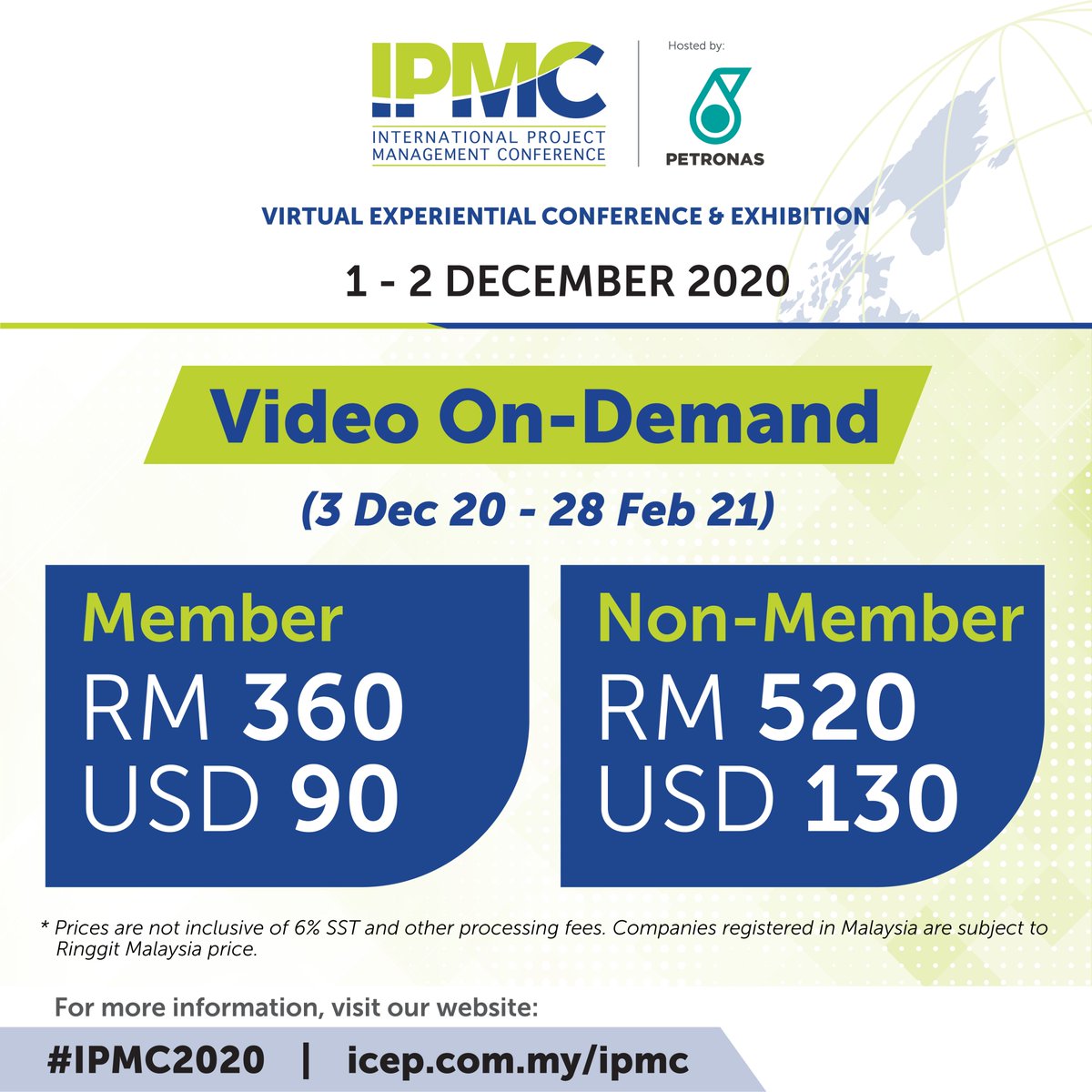 IPMCOfficial's tweet photo. Can’t attend the event but would like to gain insights from #projectmanagement experts? Video On-Demand feature grants access to content for 3 months after event! Visit https://t.co/l4KCz1OOeg 
#IPMC2020 #oil #energy #exhibition #shipping #infrastructure #digital #virtualevent https://t.co/ngu8mzHxqc