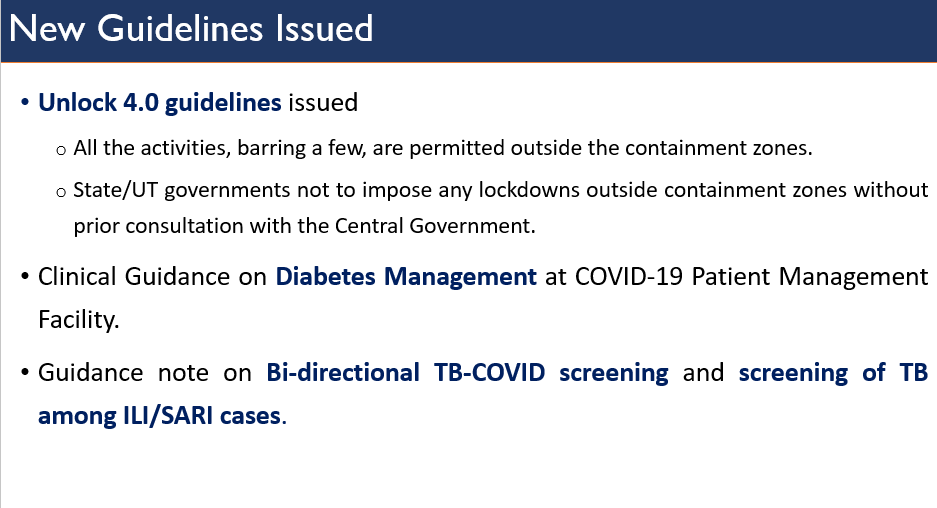  #IndiaFightsCorona:  @HMOIndia has issued  #unlock4guidelines and permitted all the activities, barring a few, only outside containment zones: Secretary  @MoHFW_INDIA  #StaySafe  #IndiaWillWin