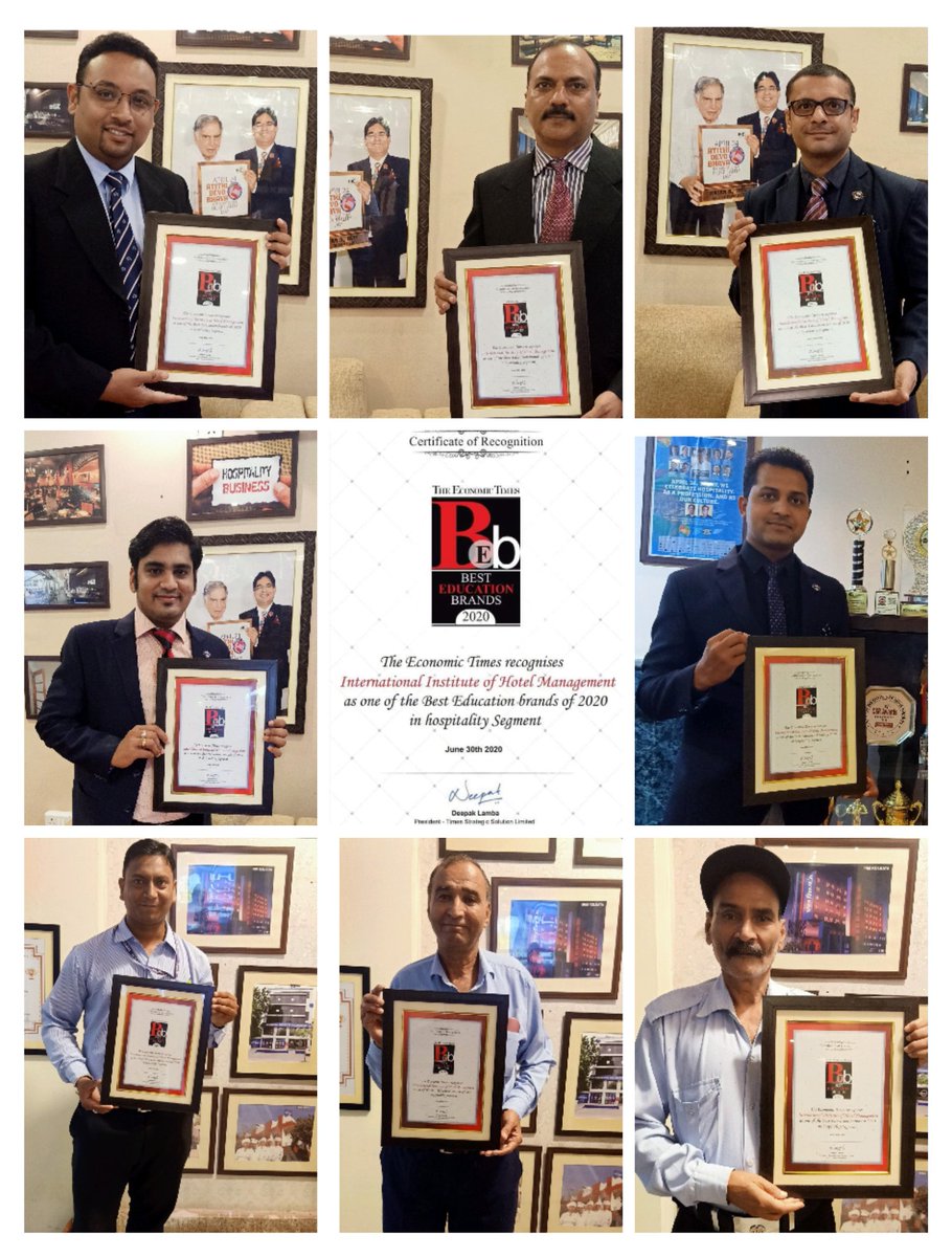 AryasaritaJpr's tweet photo. #ThisIsTheOne💯
Congratulations Everyone 👏
Proud Moment✌️

IIHM does it once again. 
4 times in a row being awarded ' The Best Hospitality Education Brand 2020 ' by the Prestigious THE ECONOMIC TIMES.

#TheEconomicTimesBestHospitalityEducationBrand
#MYIIHM #IIHMness #IIHMRocks🤟 https://t.co/JGnaEze2j0