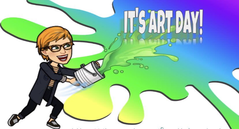 It’s Art Day! There are lots of ways to share your artwork with me. Check it out at sites.google.com/fayette.kyscho… Go to your grade level page for today’s lesson.