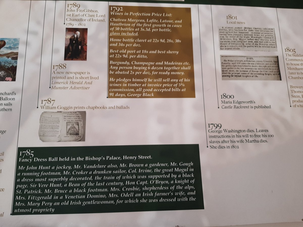 This beautiful timeline of #Limerick in the #Georgian period was created by @urscaly of @IGSLimerick and generously given as a gift to us. We are delighted to be able to facilitate #Limerick people enjoying it every day 🥰